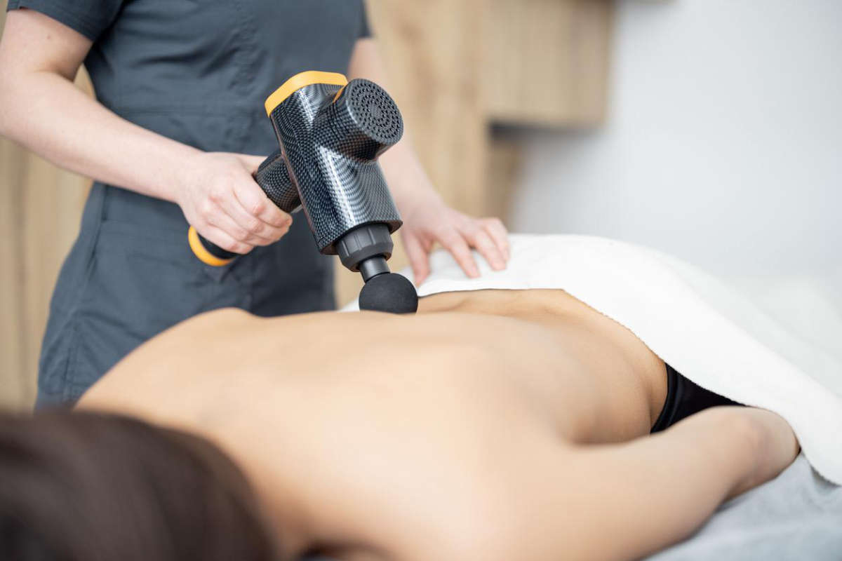 Acupressure Massage with Massage Gun